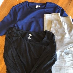 Maternity t-shirt, jeans & dress lot